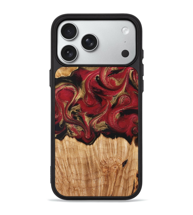 iPhone 18 Pro Max Wood Phone Case - Nancy (Red, 827839)