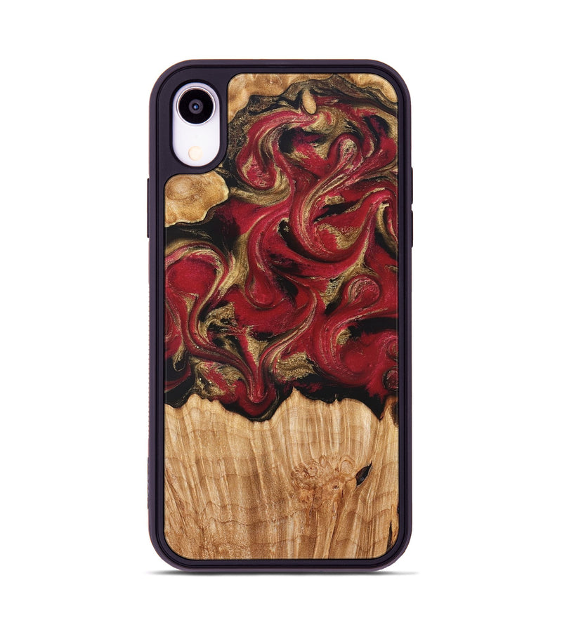 iPhone Xr Wood Phone Case - Nancy (Red, 827839)