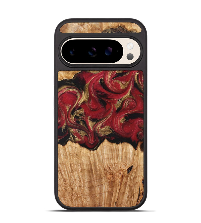 Pixel 10 Wood Phone Case - Nancy (Red, 827839)