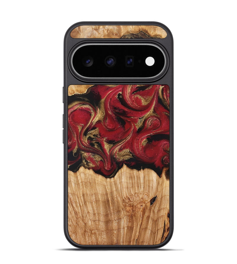 Pixel 11 Pro Wood Phone Case - Nancy (Red, 827839)