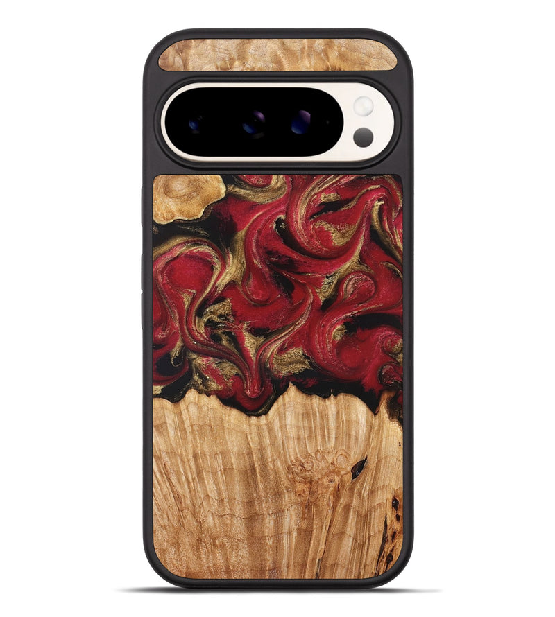 Pixel 9 Pro XL Wood Phone Case - Nancy (Red, 827839)