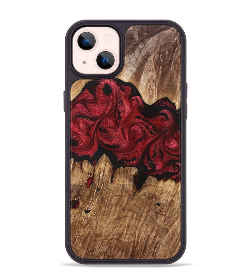 iPhone 14 Plus Wood Phone Case - Rudy (Red, 827840)
