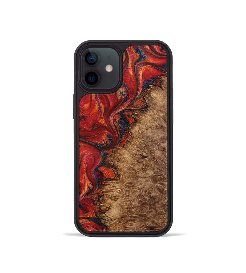 iPhone 12 mini Wood Phone Case - Kiarra (Red, 827841)