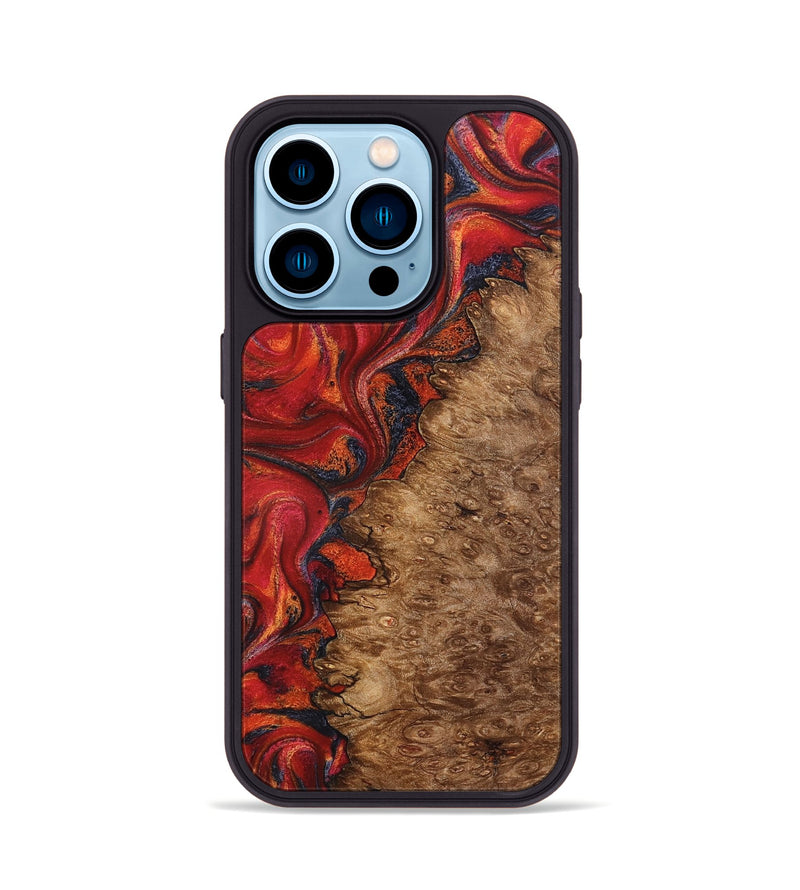 iPhone 14 Pro Wood Phone Case - Kiarra (Red, 827841)
