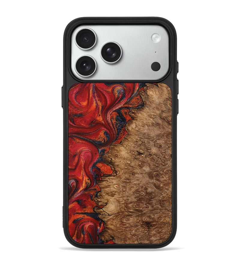 iPhone 18 Pro Max Wood Phone Case - Kiarra (Red, 827841)