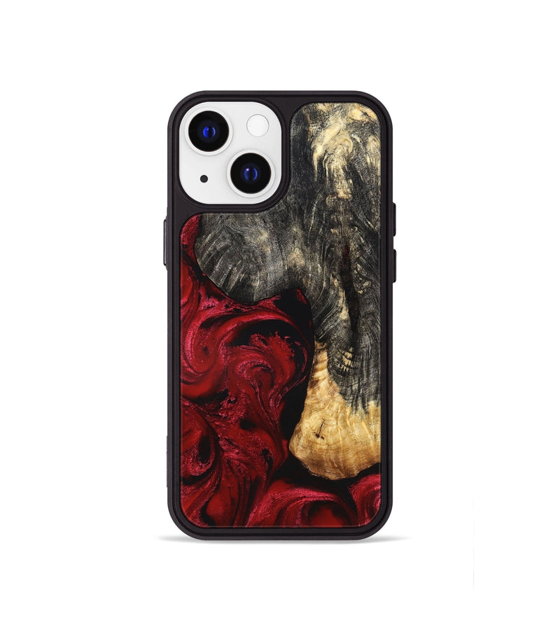 iPhone 13 mini Wood Phone Case - Ashly (Red, 827842)