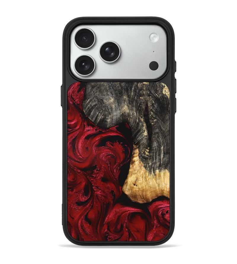 iPhone 18 Pro Max Wood Phone Case - Ashly (Red, 827842)