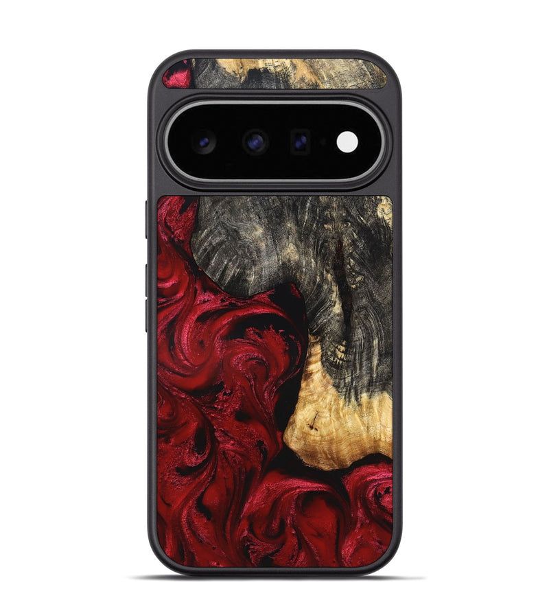Pixel 11 Pro Wood Phone Case - Ashly (Red, 827842)