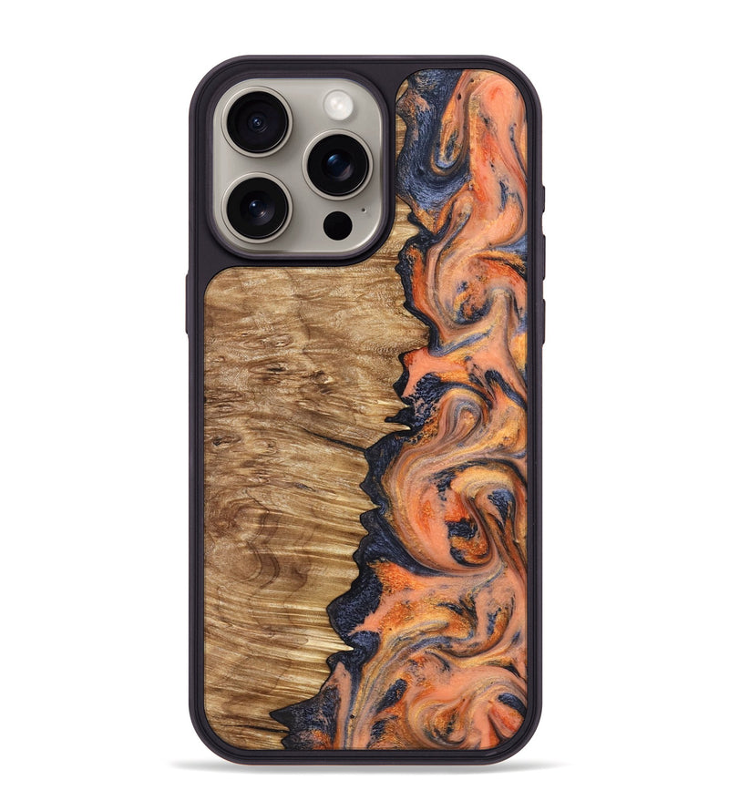 iPhone 15 Pro Max Wood Phone Case - Nylah (Red, 827843)
