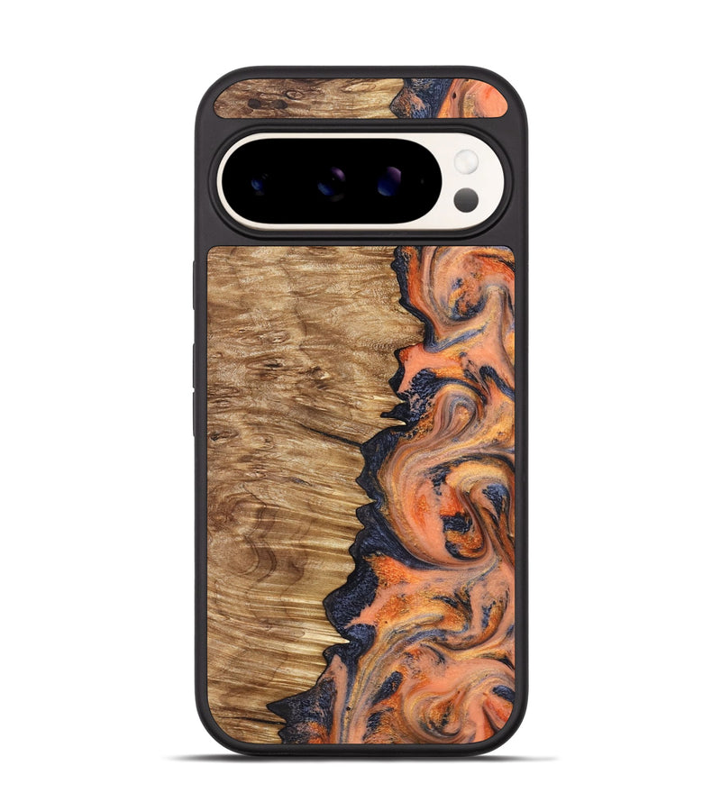 Pixel 9 Wood Phone Case - Nylah (Red, 827843)
