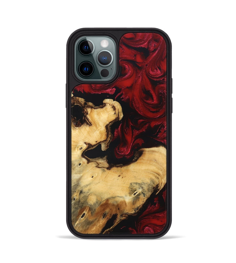 iPhone 12 Pro Wood Phone Case - Jami (Red, 827845)