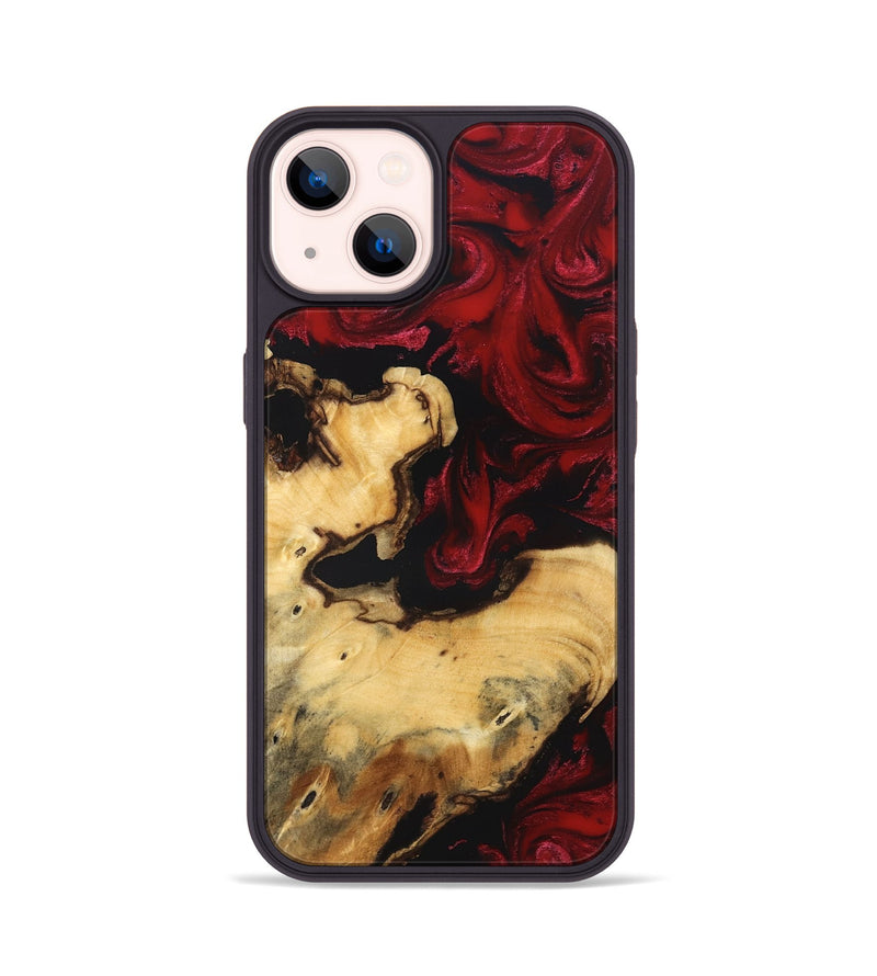 iPhone 14 Wood Phone Case - Jami (Red, 827845)