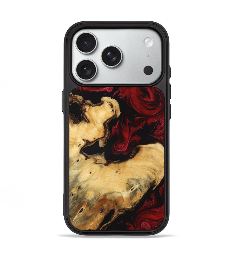 iPhone 18 Pro Wood Phone Case - Jami (Red, 827845)
