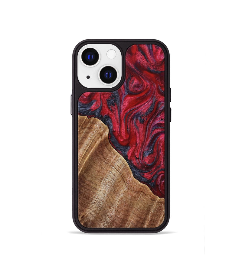 iPhone 13 mini Wood Phone Case - Maren (Red, 827847)