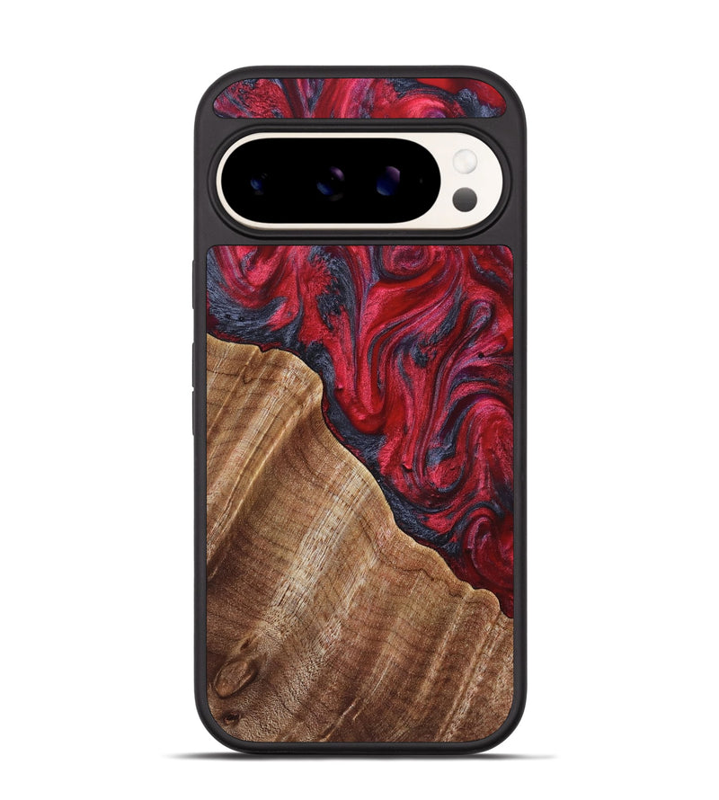 Pixel 9 Wood Phone Case - Maren (Red, 827847)