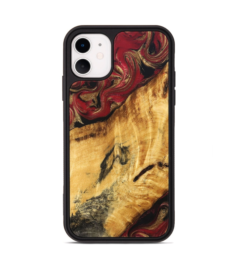 iPhone 11 Wood Phone Case - Maci (Red, 827848)