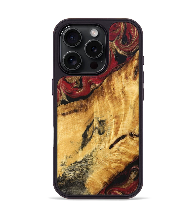 iPhone 16 Pro Wood Phone Case - Maci (Red, 827848)