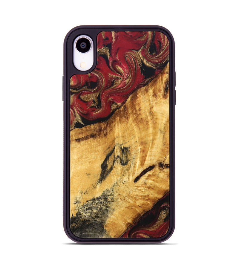 iPhone Xr Wood Phone Case - Maci (Red, 827848)