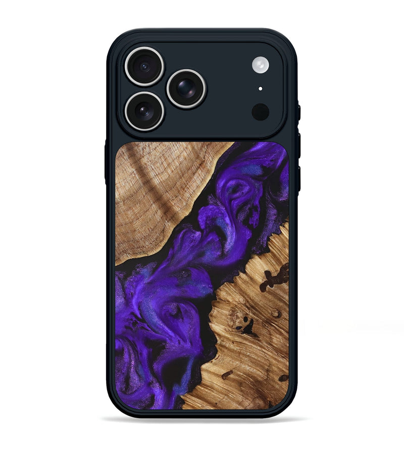 iPhone 17 Pro Max Wood Phone Case - Chanda (Purple, 827849)
