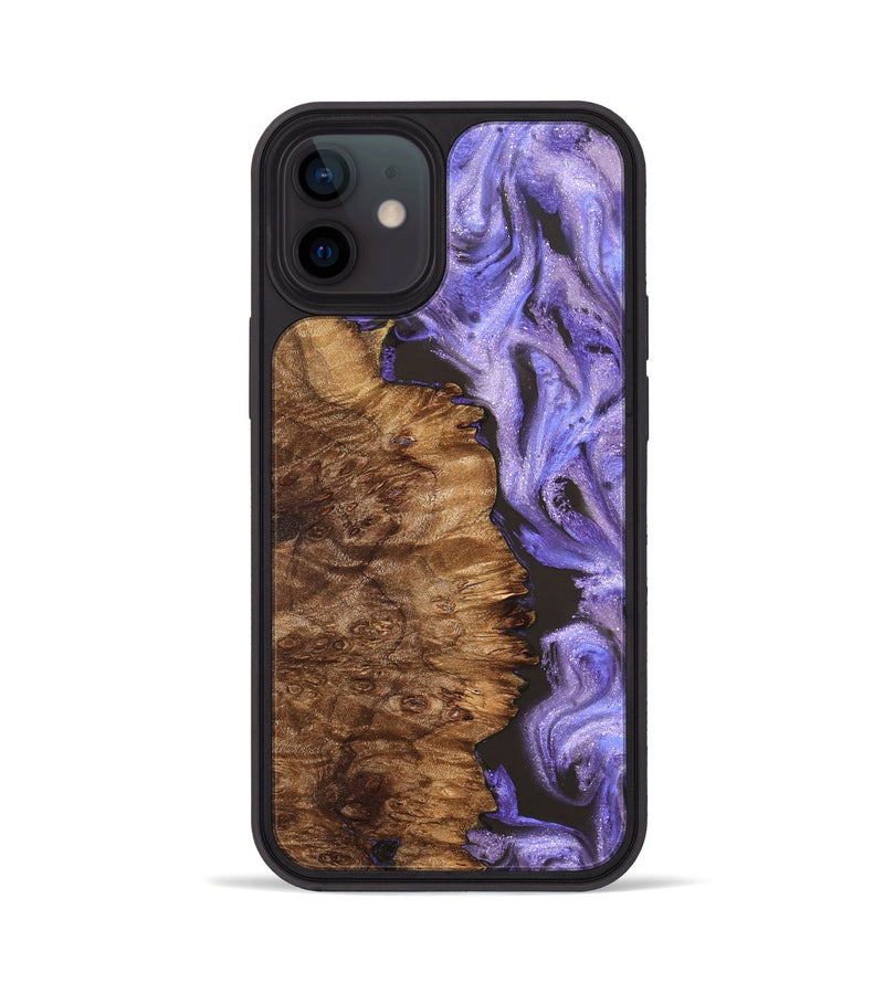 iPhone 12 Wood Phone Case - Case (Purple, 827850)