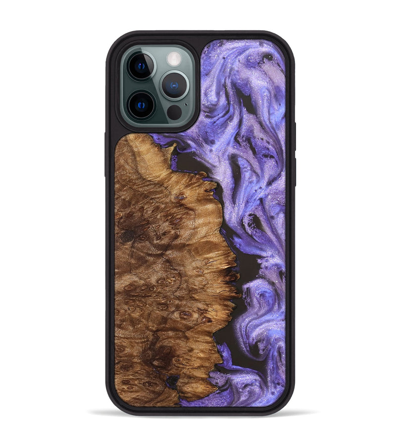 iPhone 12 Pro Max Wood Phone Case - Case (Purple, 827850)