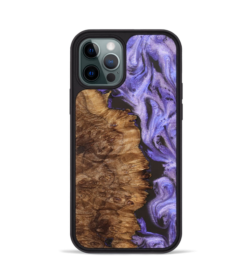 iPhone 12 Pro Wood Phone Case - Case (Purple, 827850)