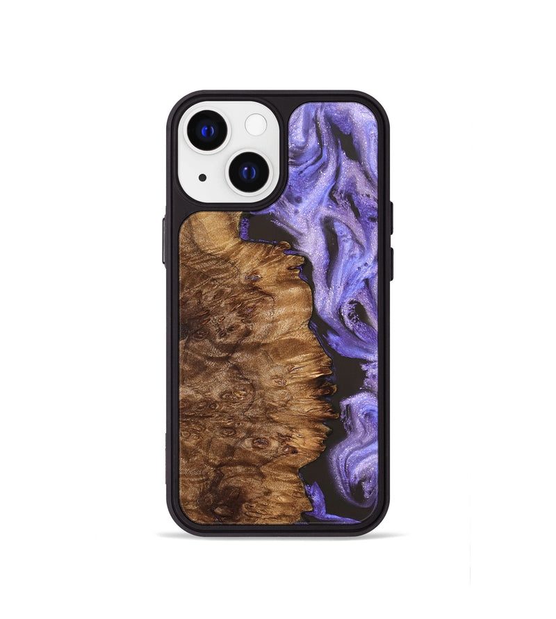iPhone 13 mini Wood Phone Case - Case (Purple, 827850)