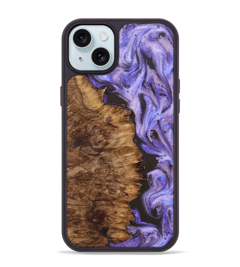 iPhone 15 Plus Wood Phone Case - Case (Purple, 827850)
