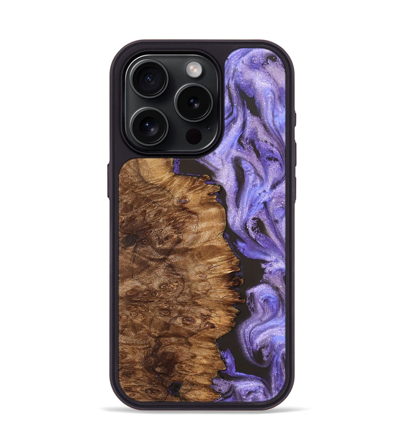 iPhone 15 Pro Wood Phone Case - Case (Purple, 827850)