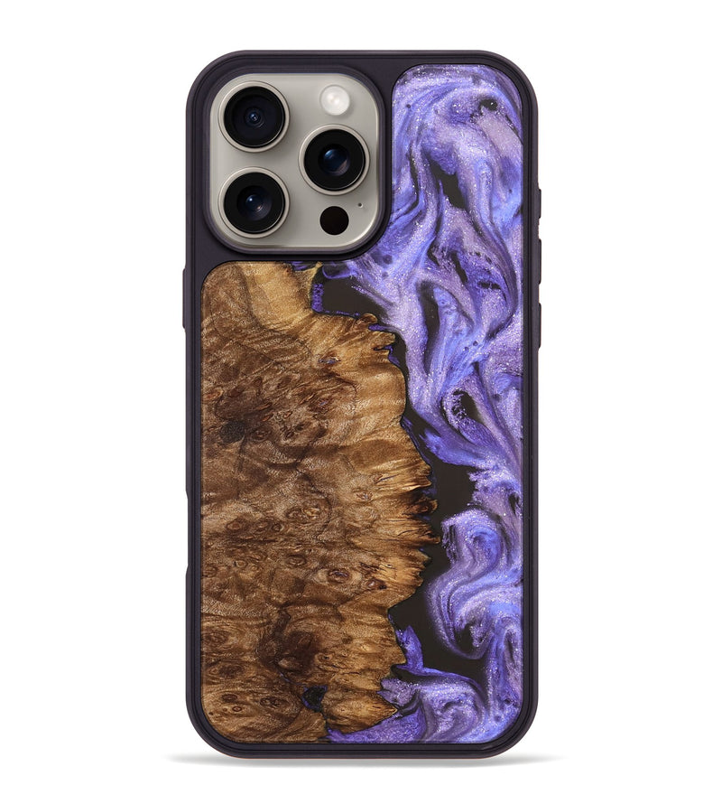 iPhone 16 Pro Max Wood Phone Case - Case (Purple, 827850)