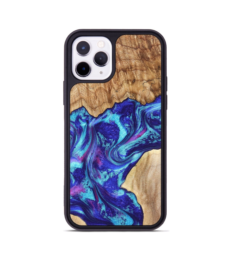 iPhone 11 Pro Wood Phone Case - Lafe (Blue, 827851)