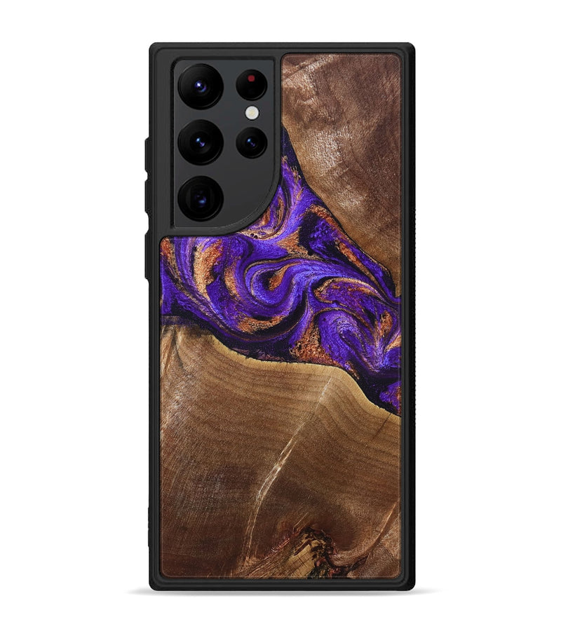 Galaxy S22 Ultra Wood Phone Case - Cayson (Purple, 827852)