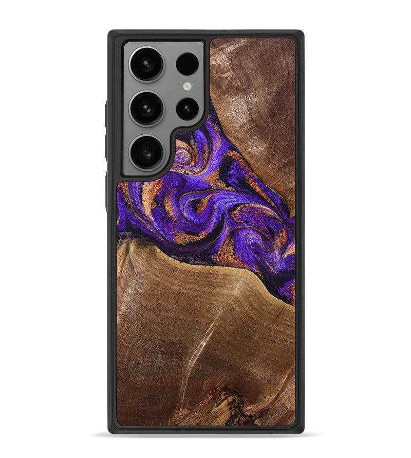Galaxy S23 Ultra Wood Phone Case - Cayson (Purple, 827852)