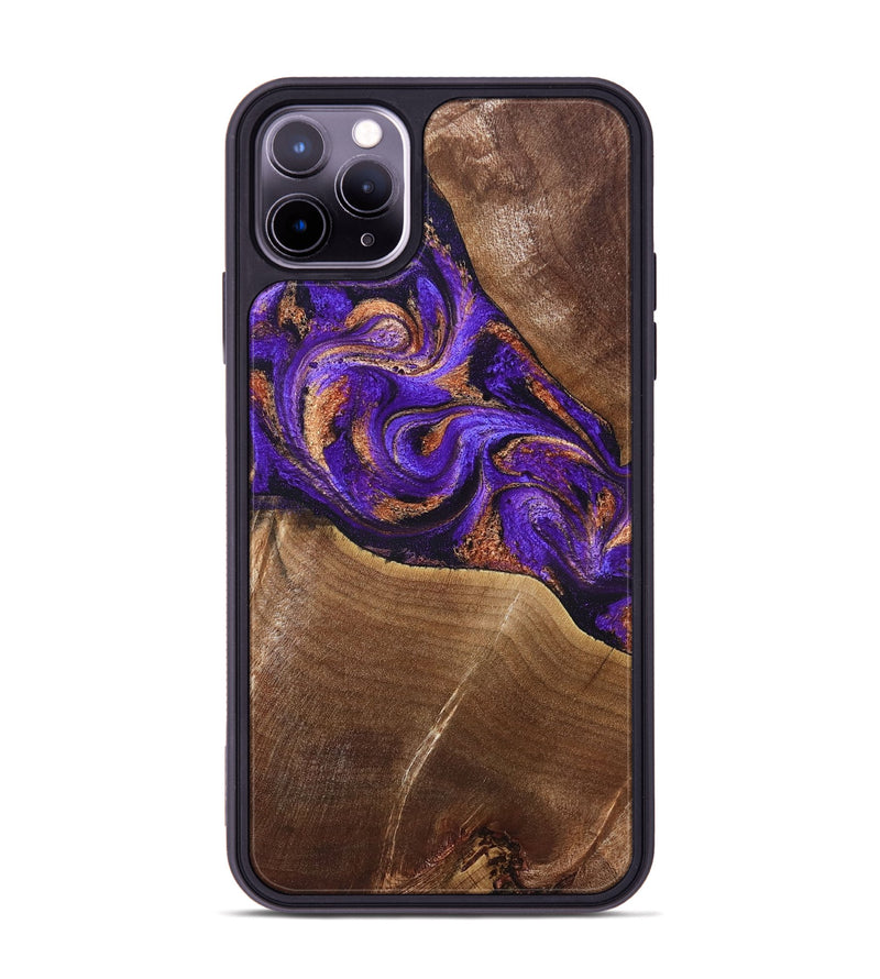 iPhone 11 Pro Max Wood Phone Case - Cayson (Purple, 827852)