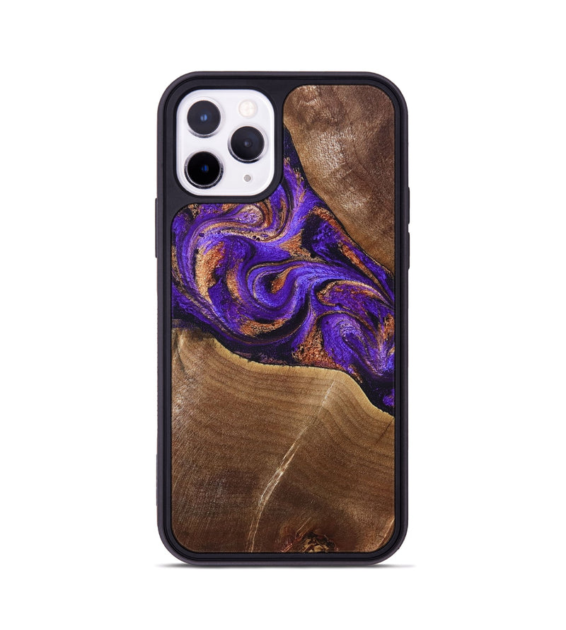 iPhone 11 Pro Wood Phone Case - Cayson (Purple, 827852)