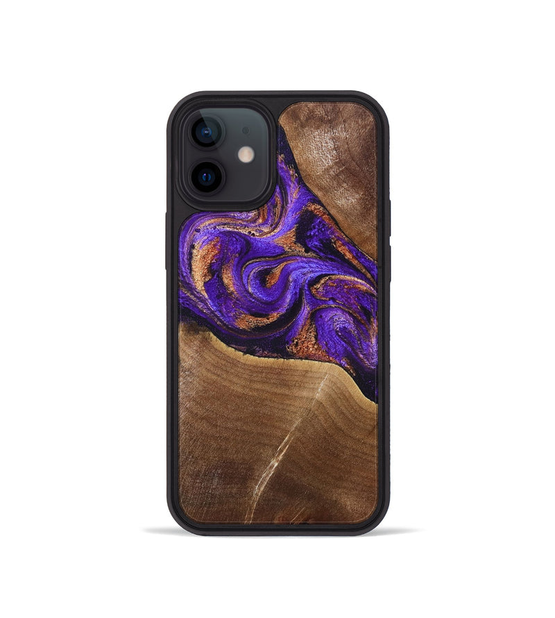 iPhone 12 mini Wood Phone Case - Cayson (Purple, 827852)