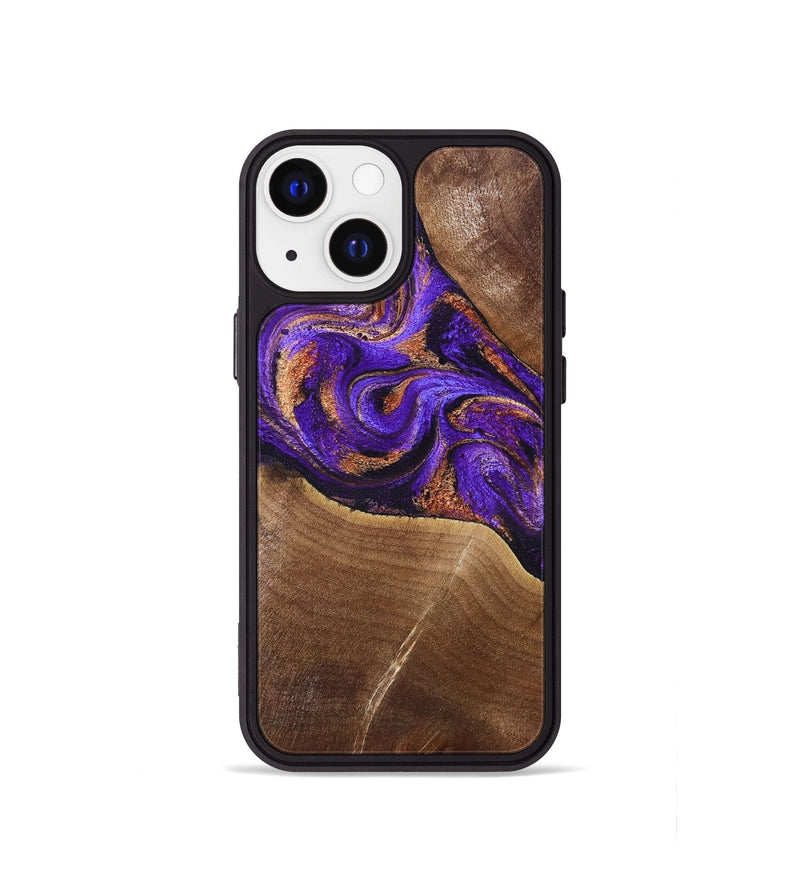 iPhone 13 mini Wood Phone Case - Cayson (Purple, 827852)