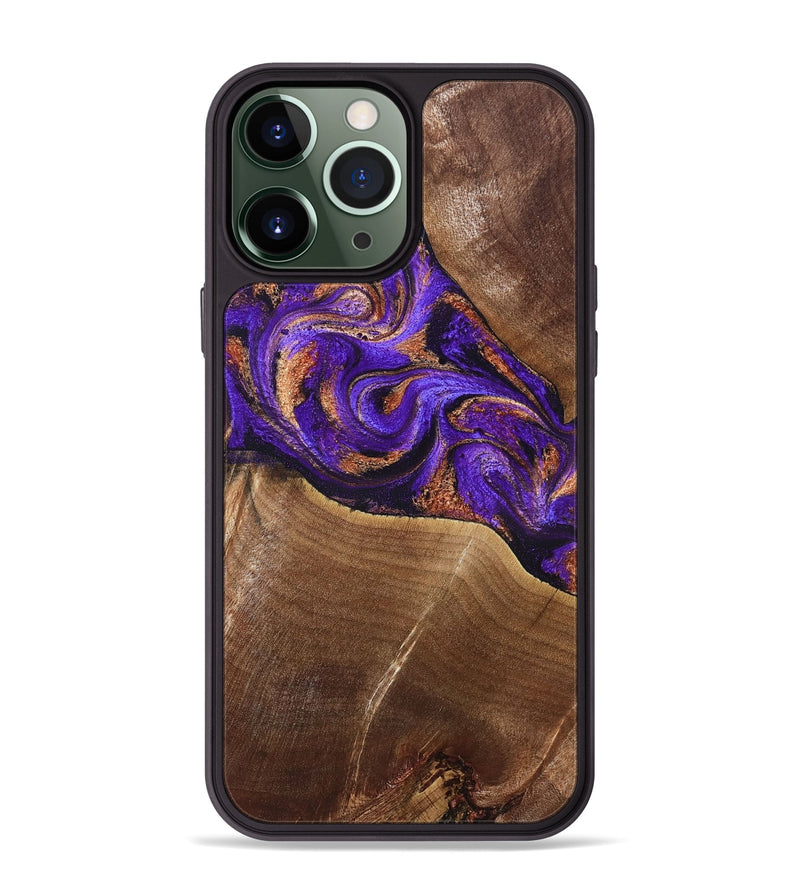 iPhone 13 Pro Max Wood Phone Case - Cayson (Purple, 827852)