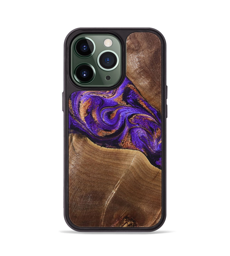 iPhone 13 Pro Wood Phone Case - Cayson (Purple, 827852)