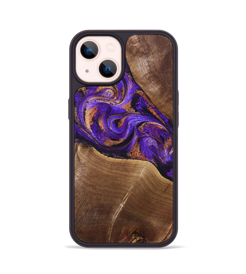 iPhone 14 Wood Phone Case - Cayson (Purple, 827852)