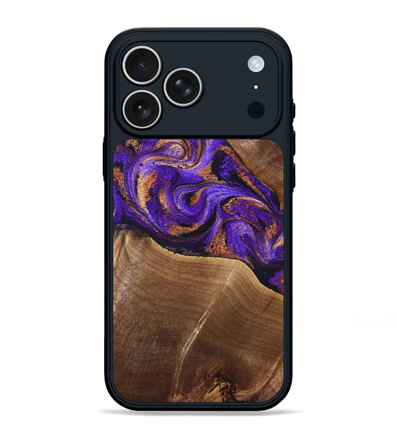 iPhone 17 Pro Max Wood Phone Case - Cayson (Purple, 827852)