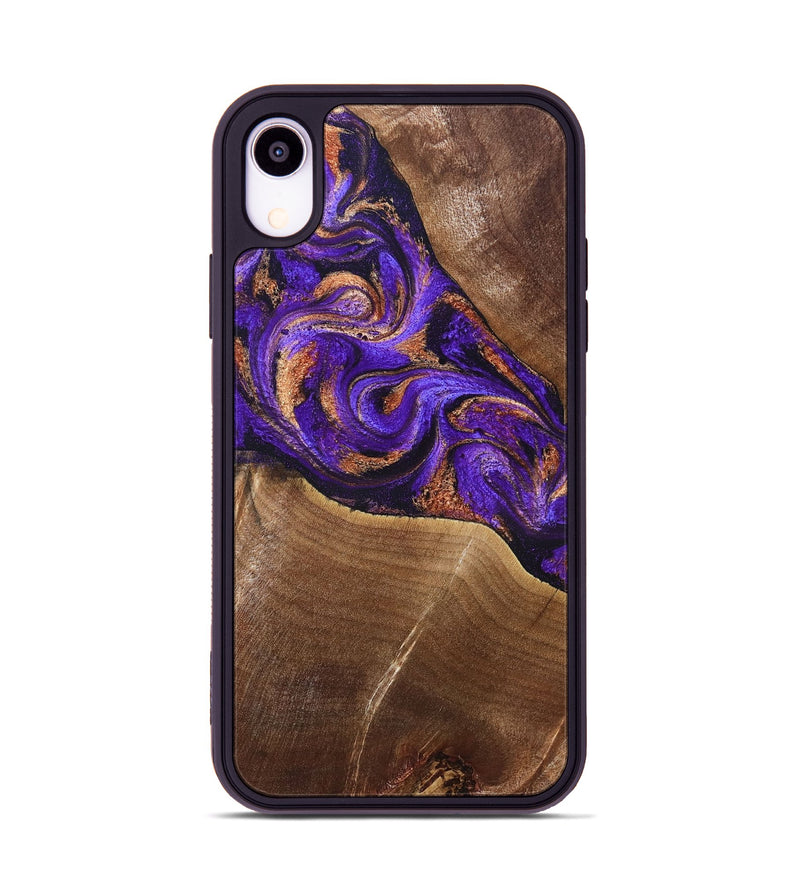 iPhone Xr Wood Phone Case - Cayson (Purple, 827852)