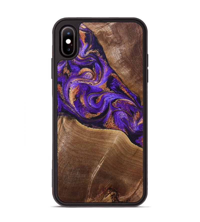 iPhone Xs Max Wood Phone Case - Cayson (Purple, 827852)