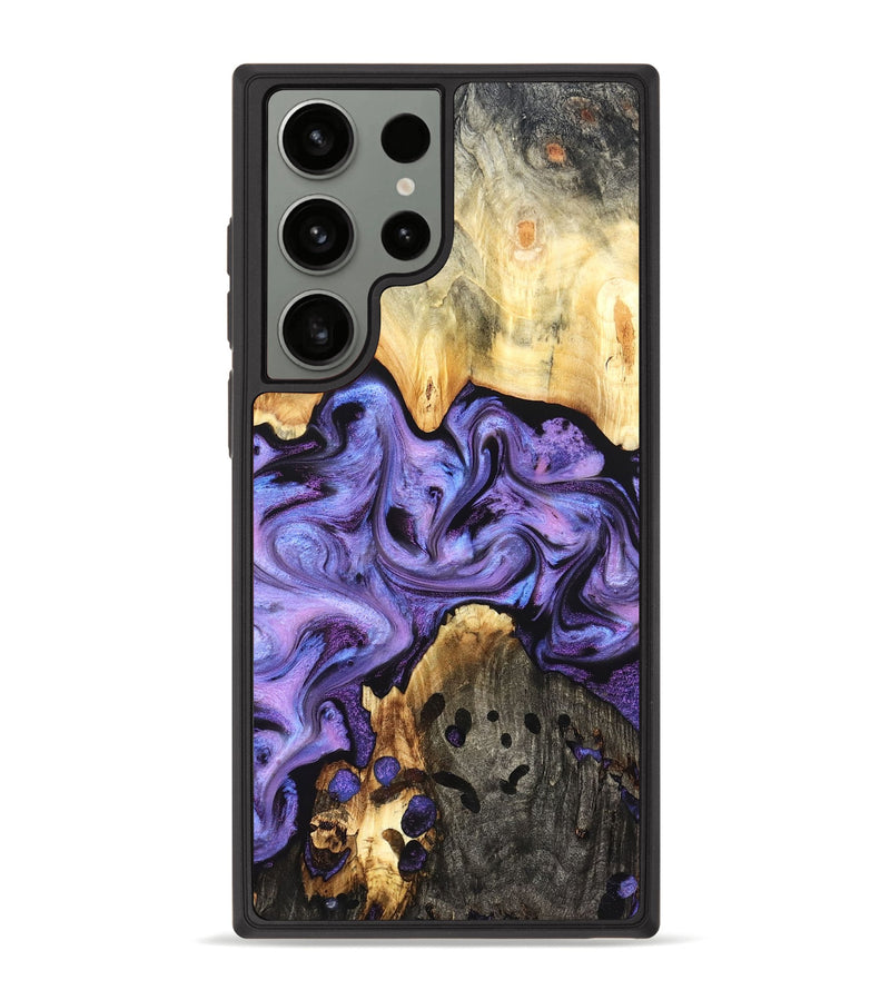 Galaxy S23 Ultra Wood Phone Case - Kristy (Purple, 827854)