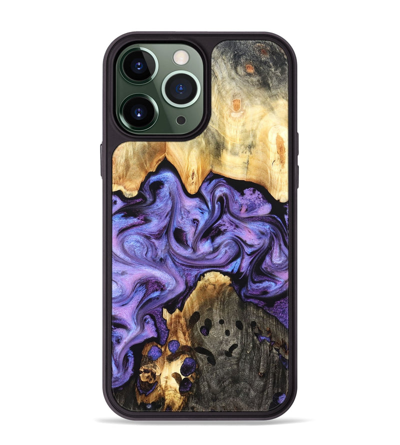iPhone 13 Pro Max Wood Phone Case - Kristy (Purple, 827854)