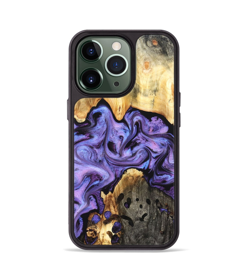 iPhone 13 Pro Wood Phone Case - Kristy (Purple, 827854)