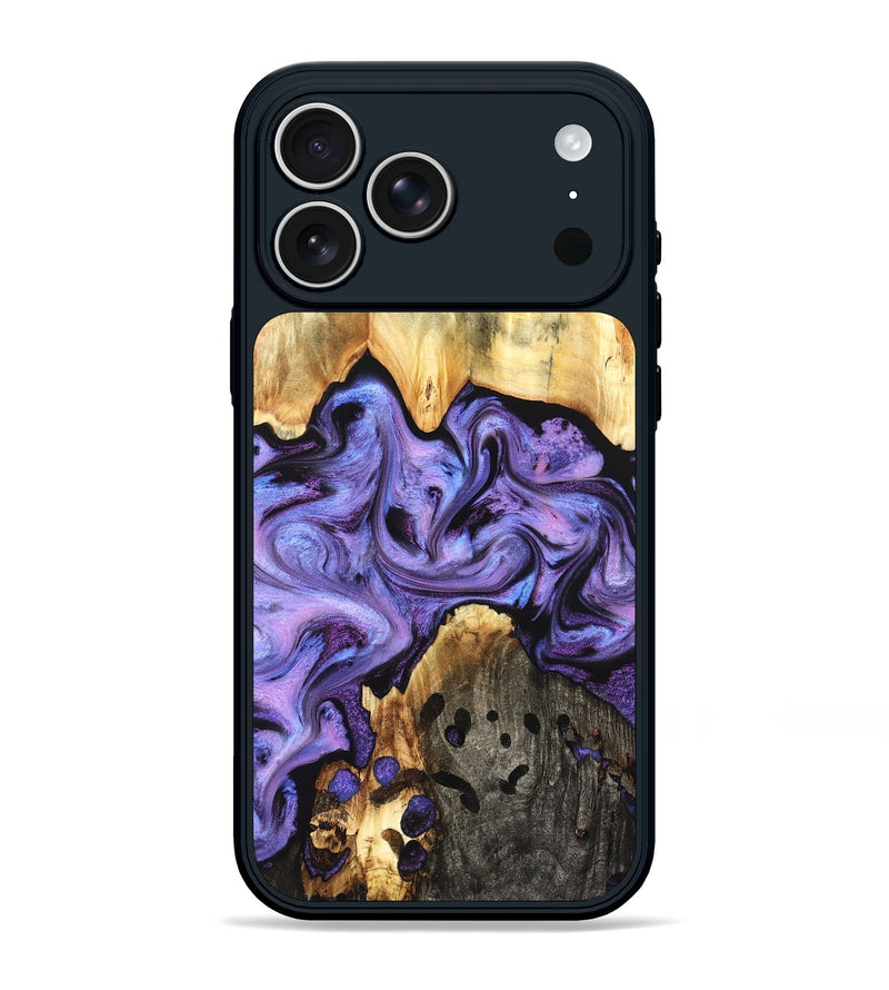 iPhone 17 Pro Max Wood Phone Case - Kristy (Purple, 827854)