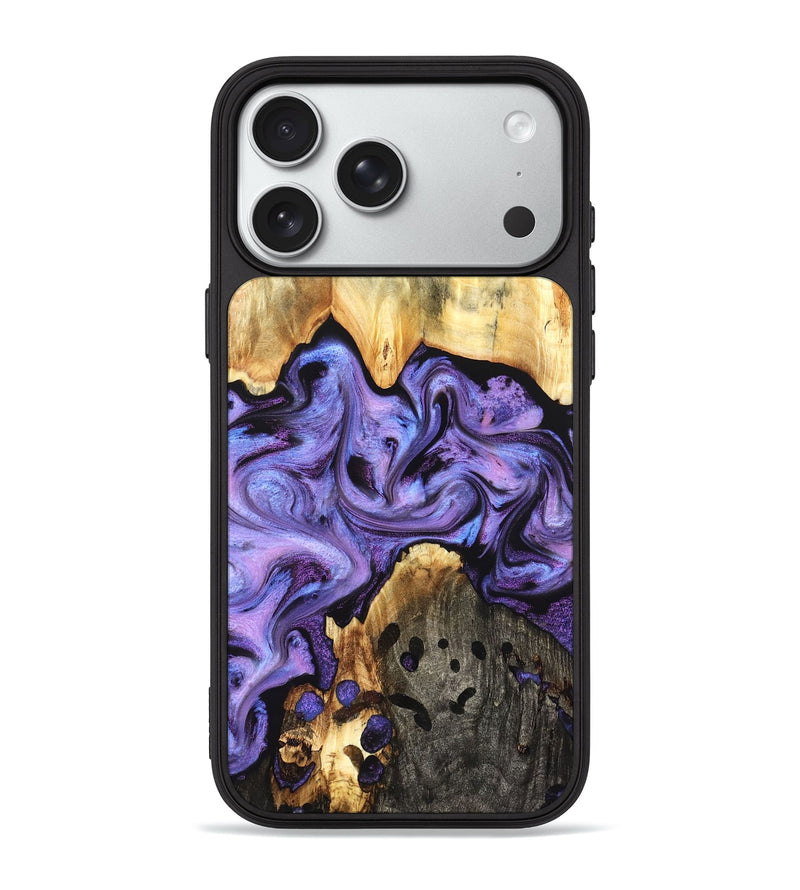 iPhone 18 Pro Max Wood Phone Case - Kristy (Purple, 827854)