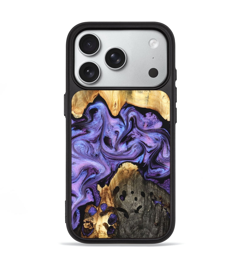 iPhone 18 Pro Wood Phone Case - Kristy (Purple, 827854)