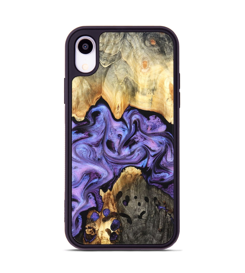 iPhone Xr Wood Phone Case - Kristy (Purple, 827854)